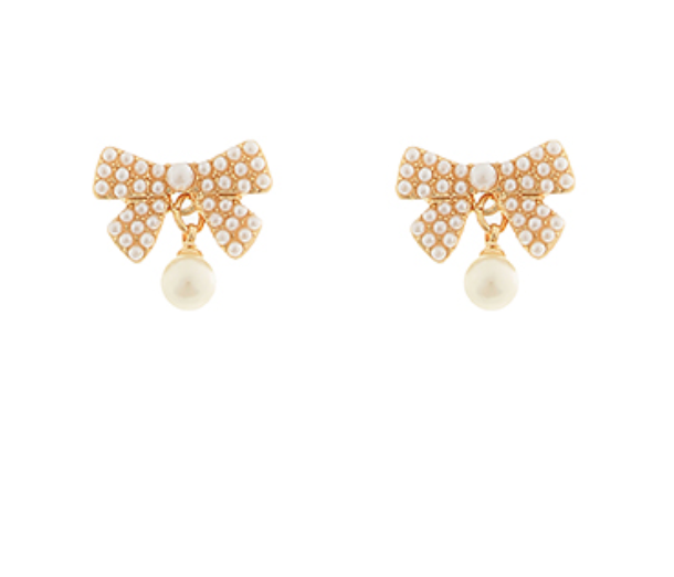 Pretty Pearl Bow Earring