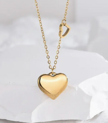 Two Heart Pendant Necklace