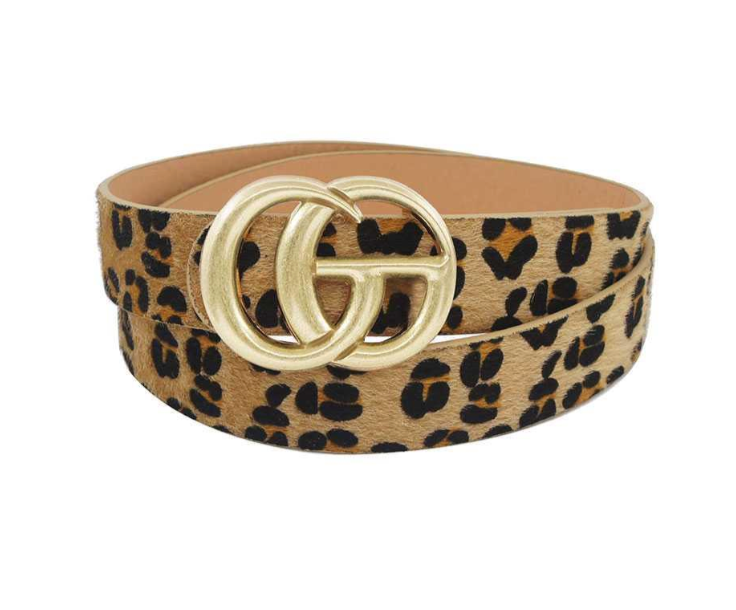 GG Leopard Belt (beige)