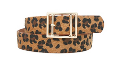 Square Buckle Belt (leopard)