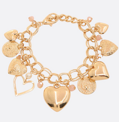 Heart Charm Bracelet