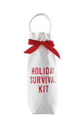 Holiday Survival Kit Wine Bag