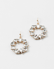 Round Crystal Earring