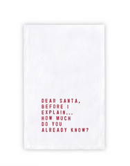 Dear Santa Hand Towel