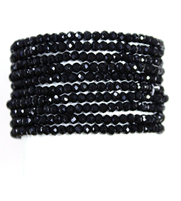 Glass Bead Stack (black)