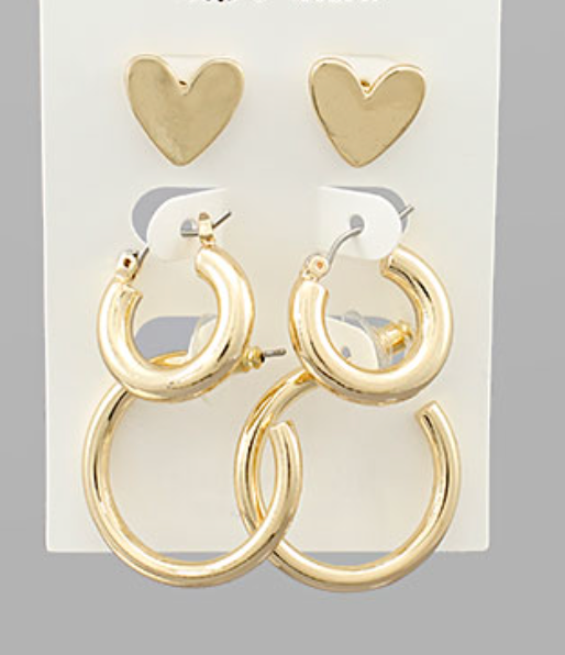 Heart & Hoops Set