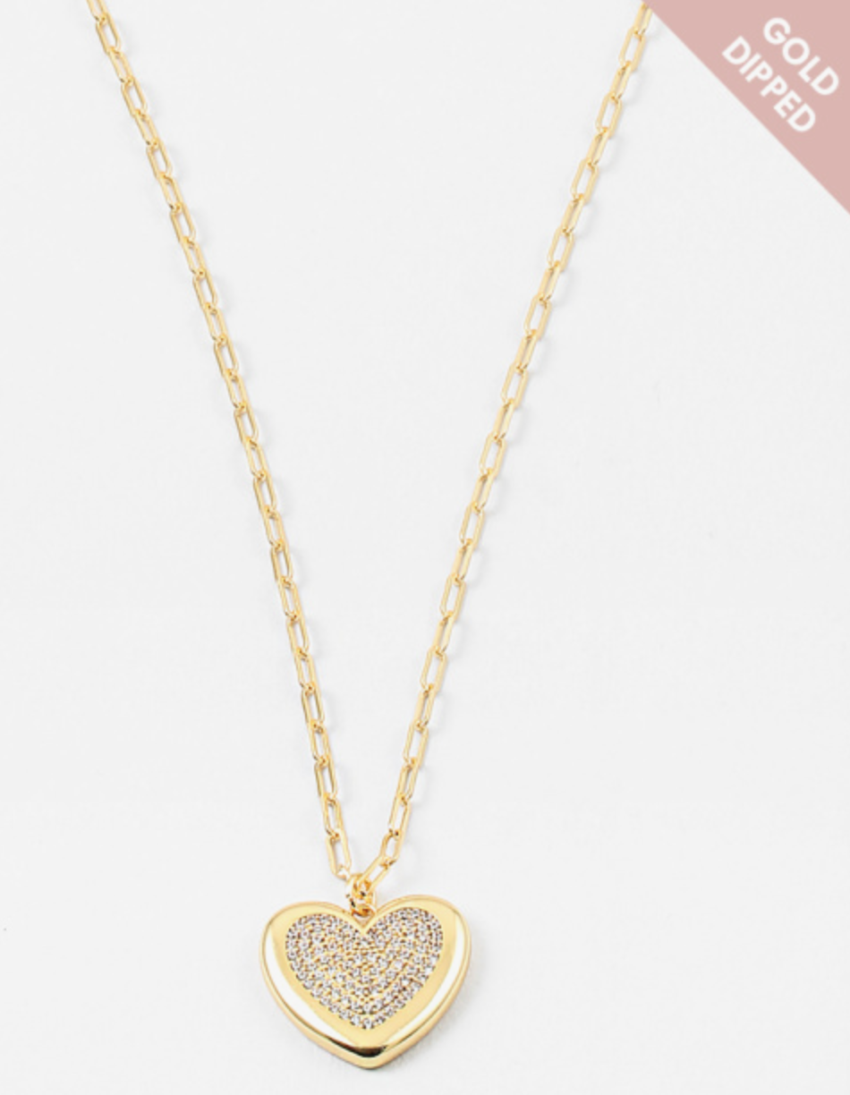 Glitter Heart Necklace