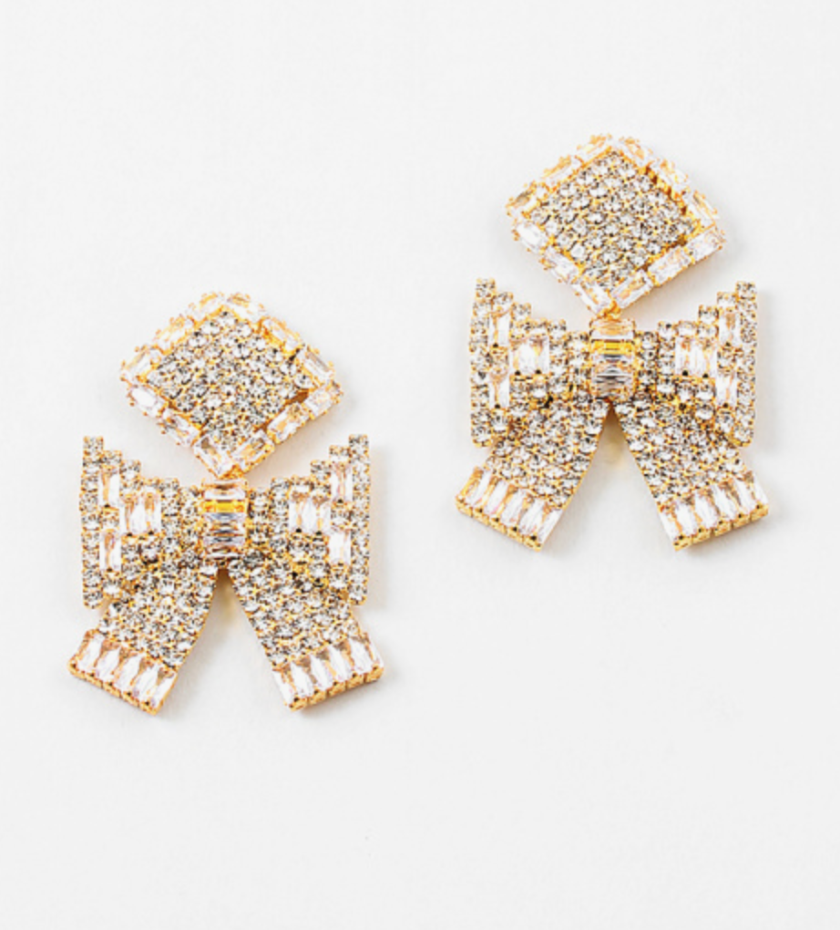 All the Bling Bow Earring