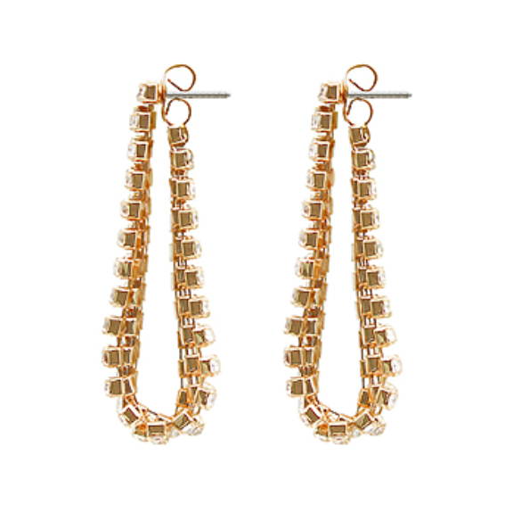 Rhinestone Drop Earring