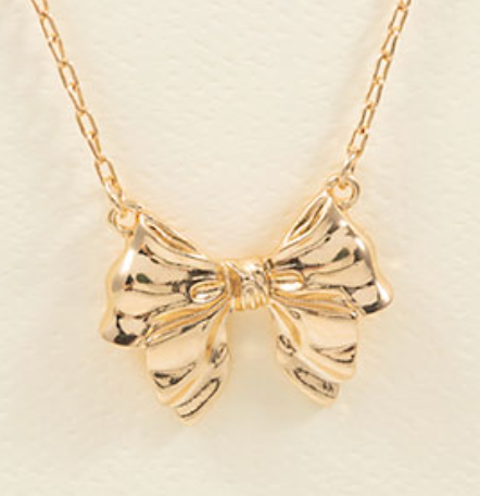 Bow Pendant Necklace