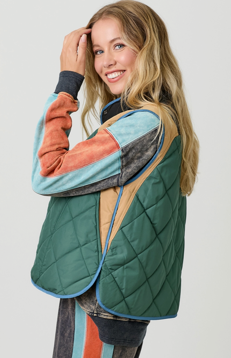 Colorblock Vest