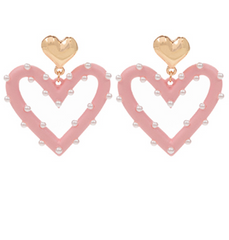 Radiant Heart Earring (pink)