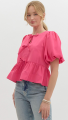 Addison Top (hot pink)