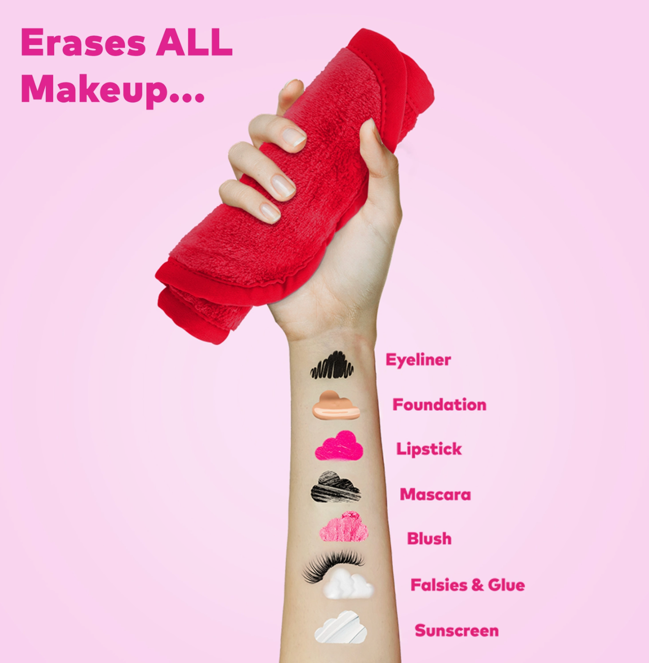 Love Ruby Red Makeup Eraser