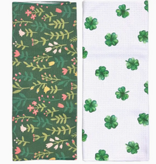 Don't Press Your Luck/Green with Envy Two Towel Set