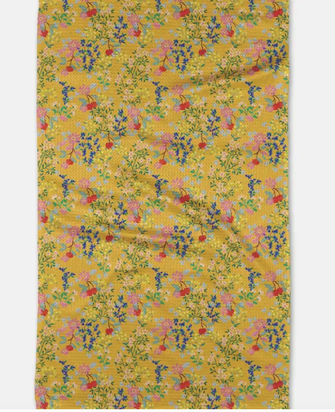 Sunny Cherry Blossoms Tea Towel