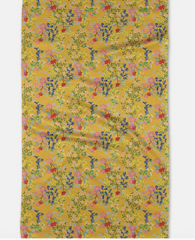 Sunny Cherry Blossoms Tea Towel