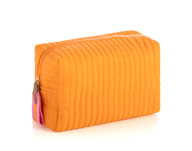 Ezra Large Cosmetic Pouch (orange)