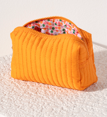 Ezra Small Cosmetic Pouch (orange)