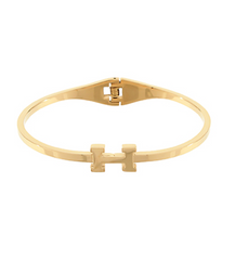 H Gold Bangle