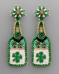 St. Pat's Champagne Earring