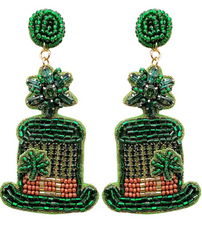 St. Pat's Hat Earring