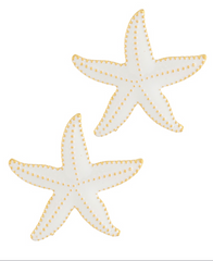 White Starfish Earring