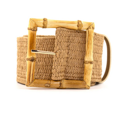 Khaki Stretch Belt (bamboo buckle)