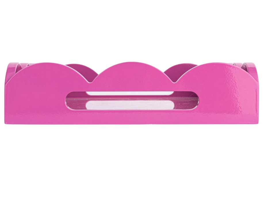 Pink Scallop Tray