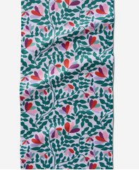 Spring Wavy Leaves Tea Towel