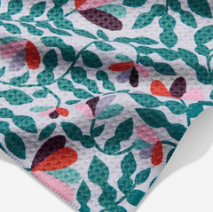 Spring Wavy Leaves Tea Towel