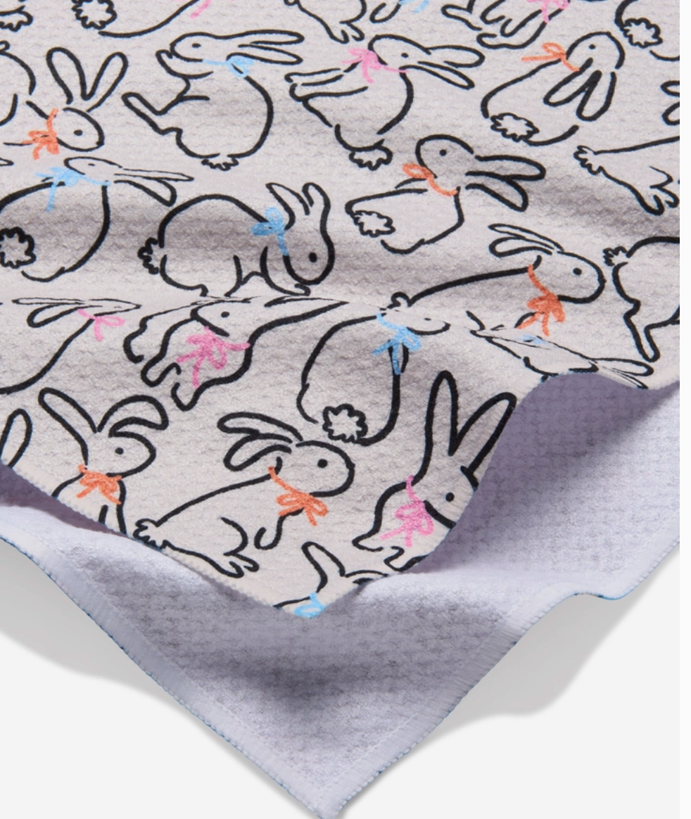 Playful Bunnies Tea Towel