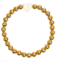 Georgia Pearl Heart Bracelet