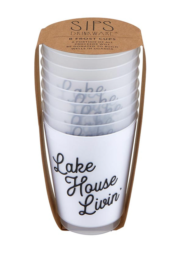 Lake House Livin' Frost Cup Set