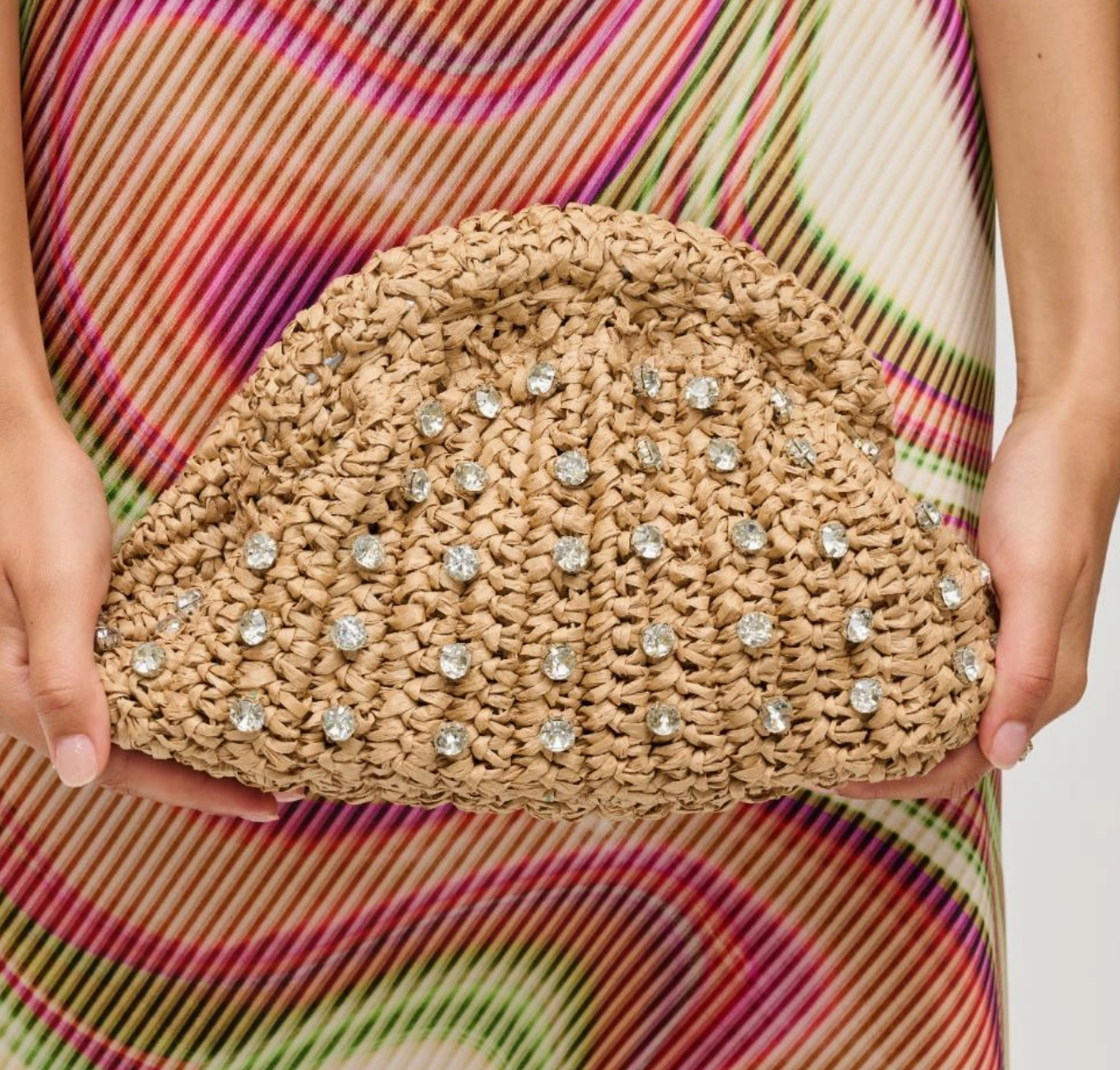 Gwen Straw Clutch (natural)