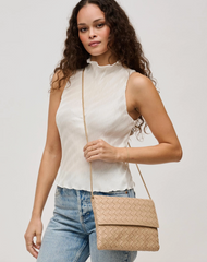 Ivy Woven Clutch (natural)