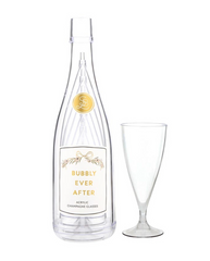 Bubbly Ever After Bottle + Glass Set