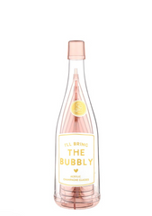 The Bubbly Champagne Bottle + Glass Set