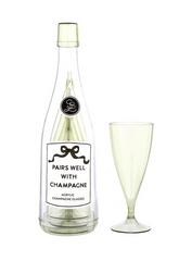 Pairs Well Champagne Bottle + Glass Set