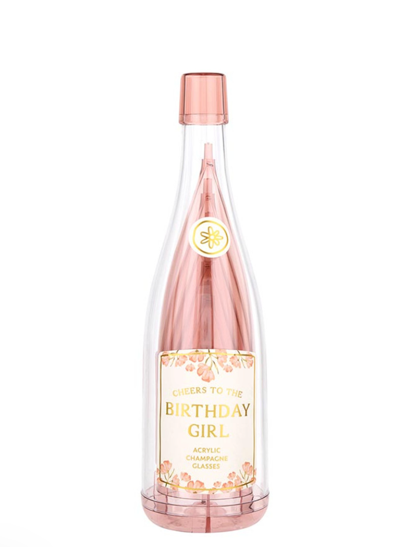 Birthday Girl Champagne Bottle + Glass Set