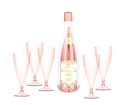 Birthday Girl Champagne Bottle + Glass Set