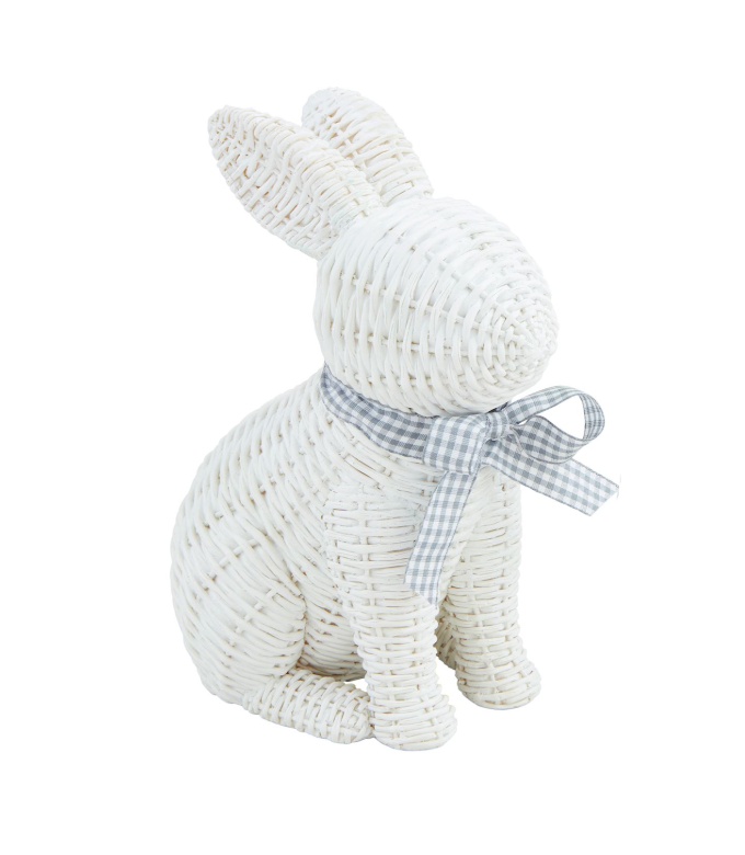 Large Wicker Bunny (white)