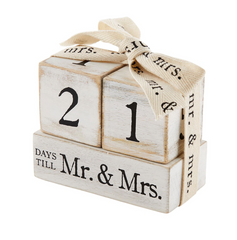 Countdown Mr & Mrs. Block Set