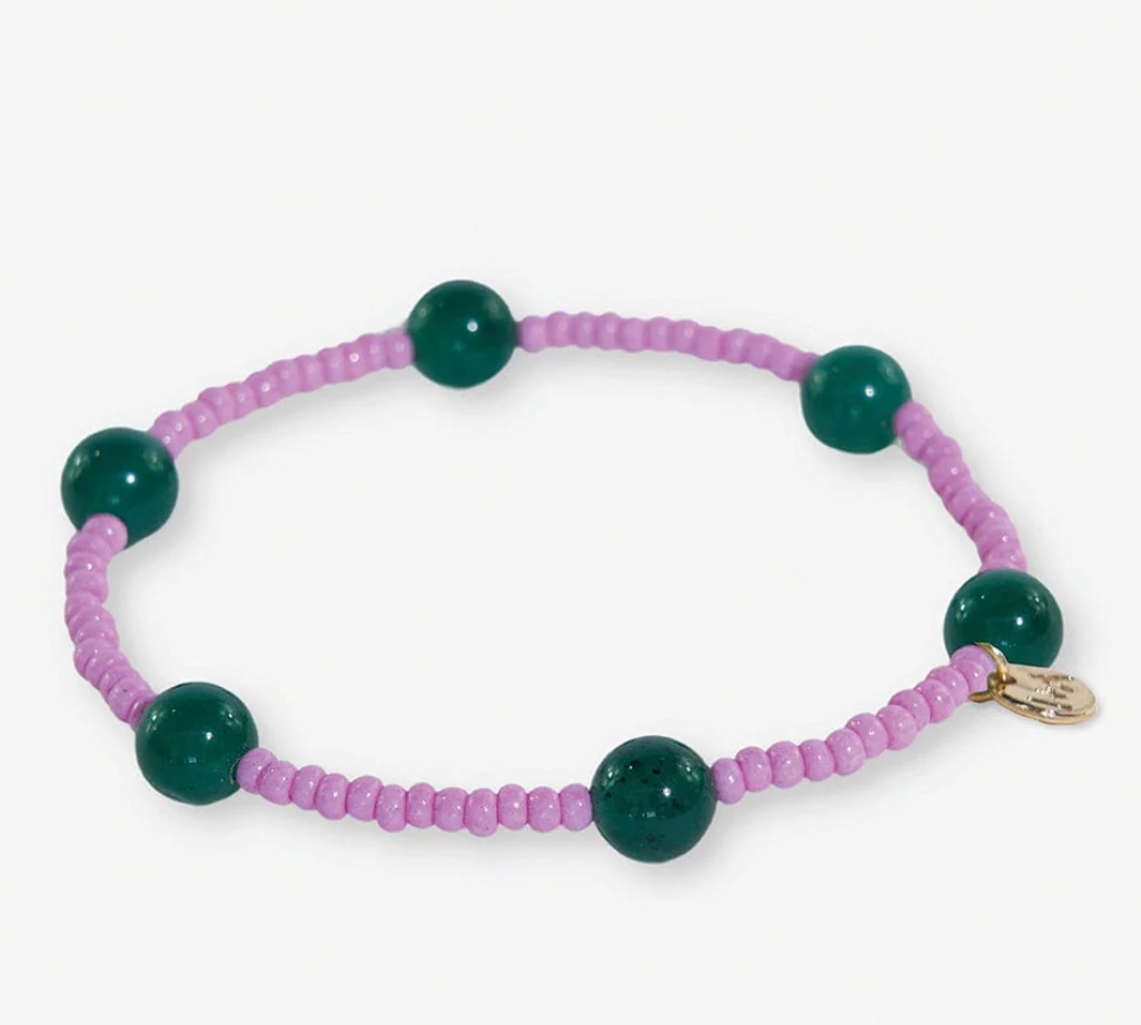 Mia Bracelet (pink/emerald)