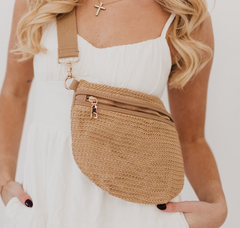 Rachel Raffia Bum Bag