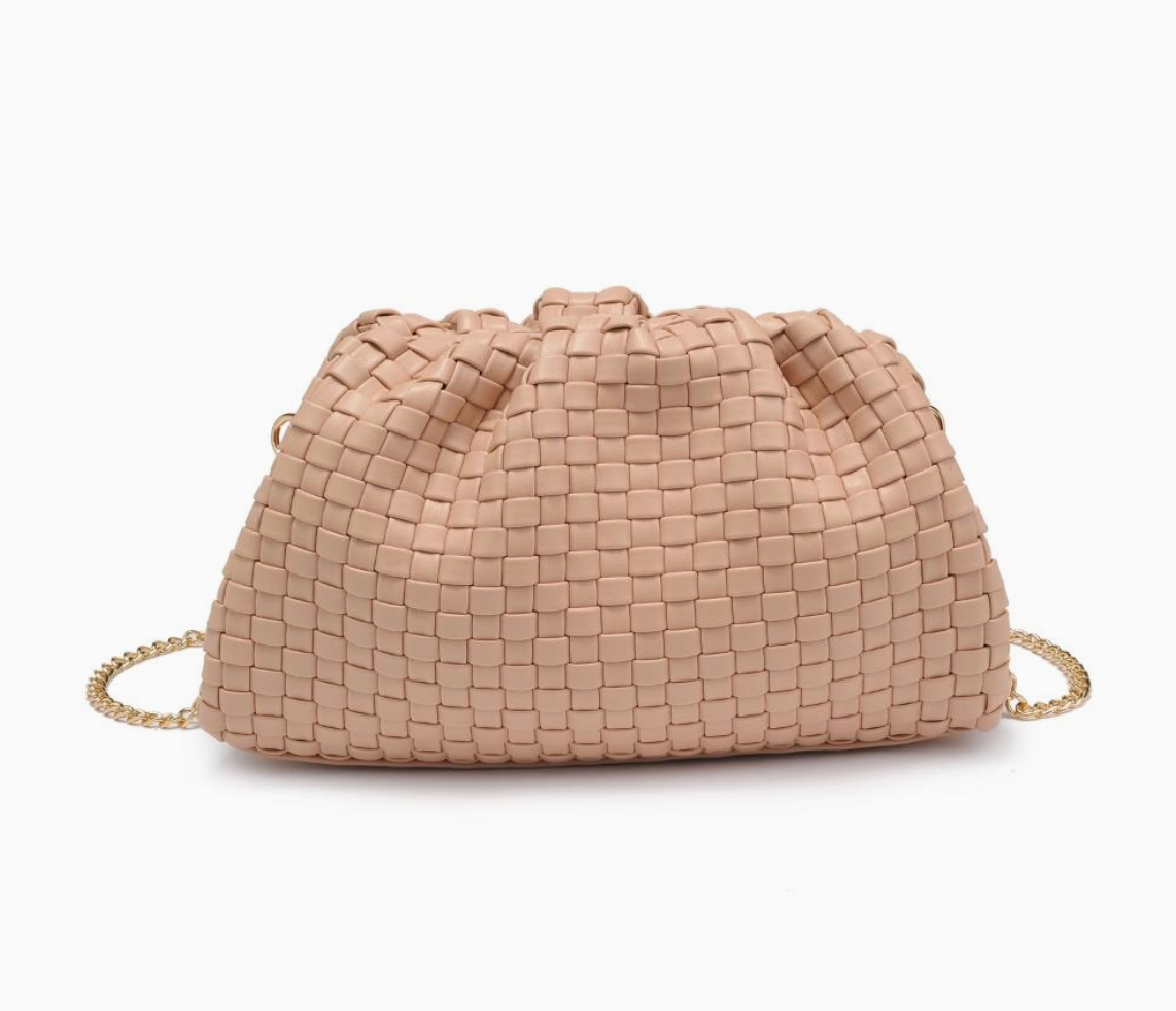 Tate Woven Clutch (natural)