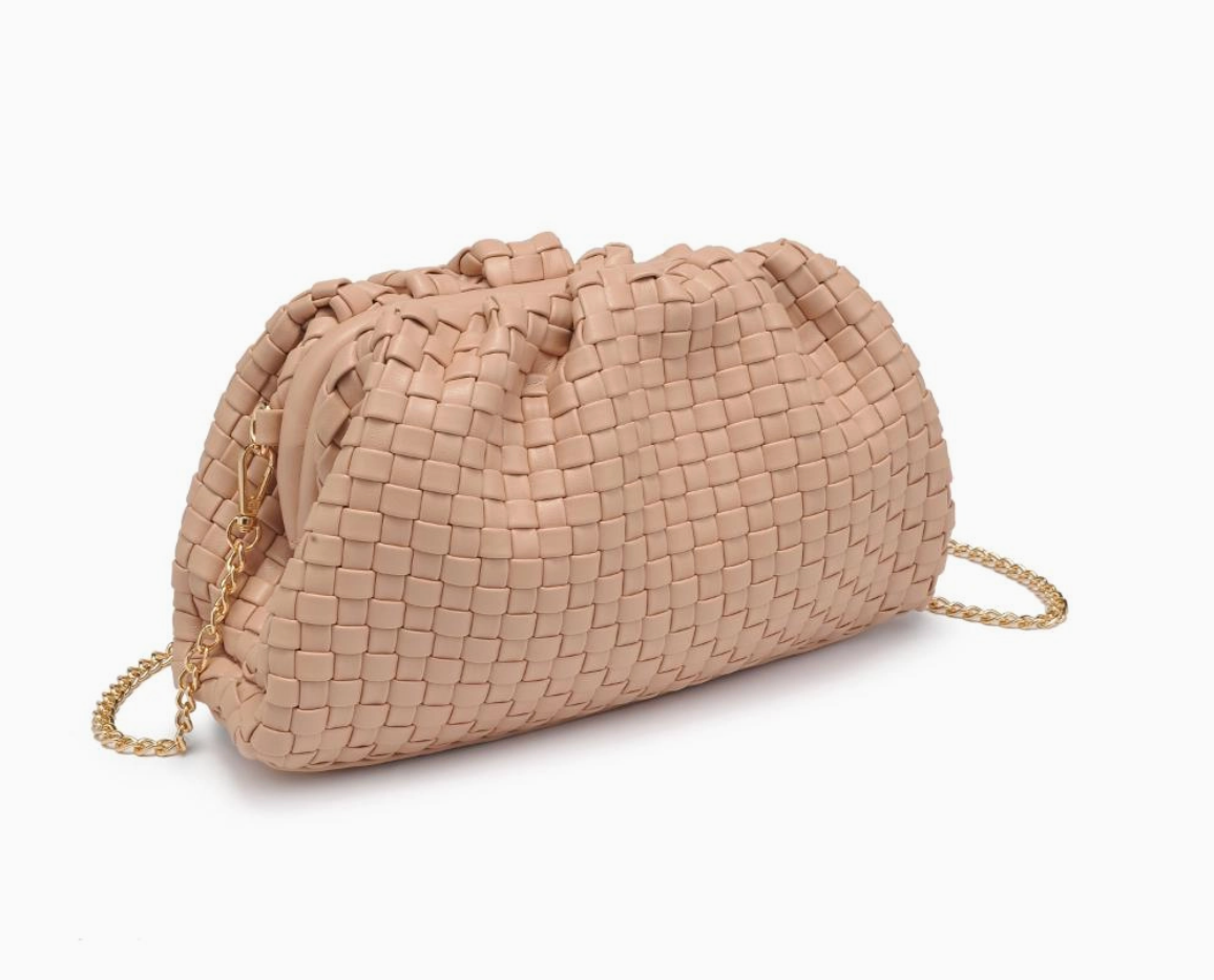 Tate Woven Clutch (natural)