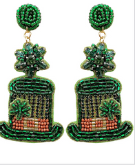 St. Pat's Hat Earring