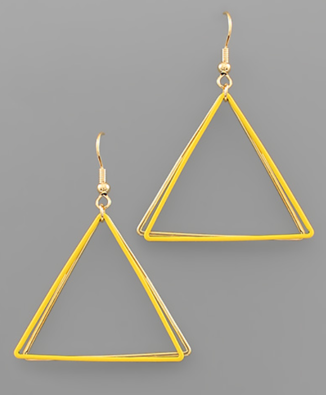 Duo Triangle Earring