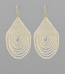 Bead Round Drop Earring